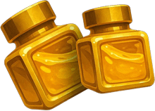 Golden Ink Bottles